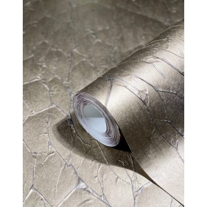 Marburg Vliestapete Platin mit Crushed-Optik und Streifen, Rolle