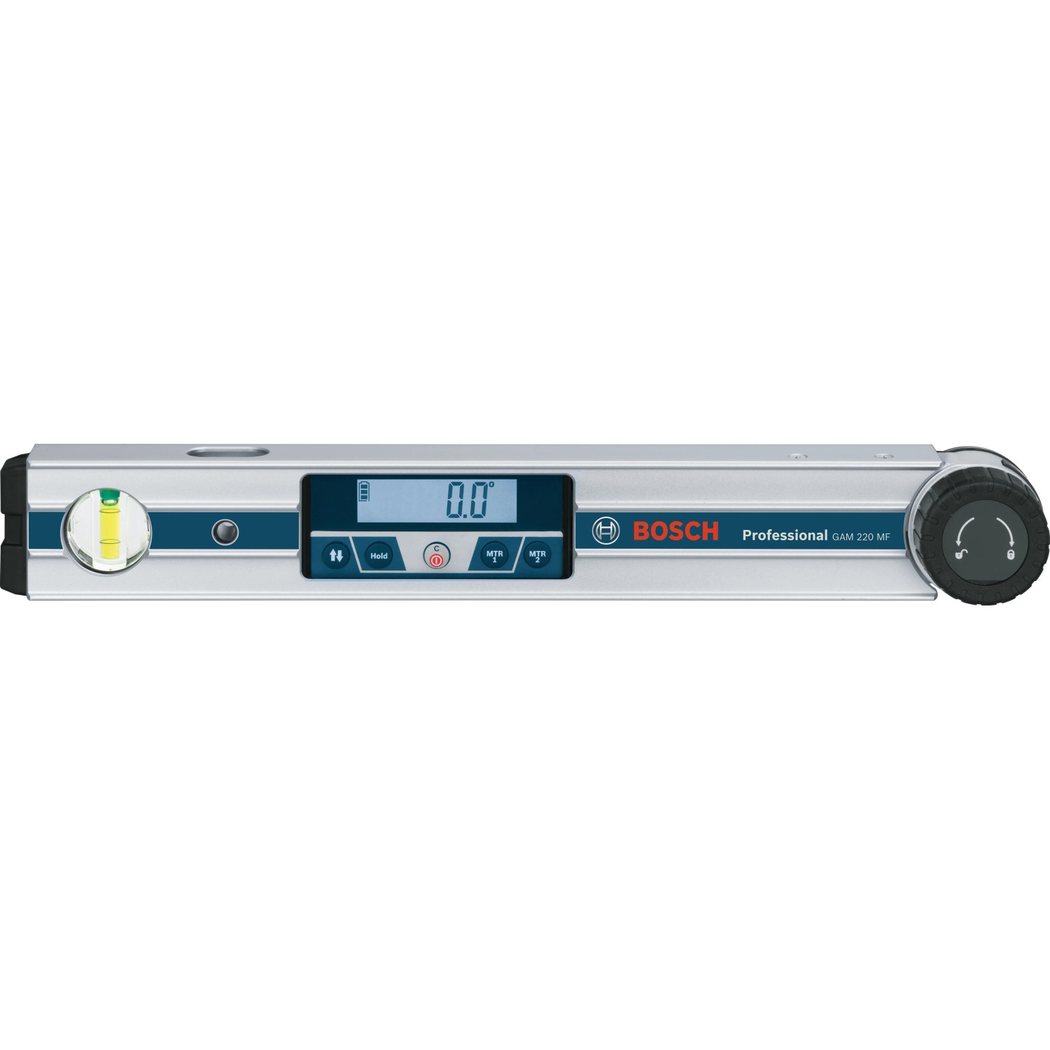 Bosch Professional GAM 220 MF Winkelmesser zur Winkelermittlung mit digitaler Anzeige.