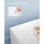 Detailaufnahme: Weißer Vasagle TV-Schrank, robust, leicht zu reinigen.