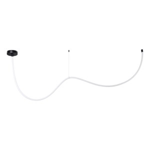 Eglo LED-Band Glowline, warmweiß, 300 cm, flexibler Silikonschlauch mit schwarzem Baldachin für moderne Lichtgestaltung.