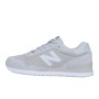 New Balance 515 SR Berufsschuh für Damen, grau, Gr. 37, mit weißem Logo.