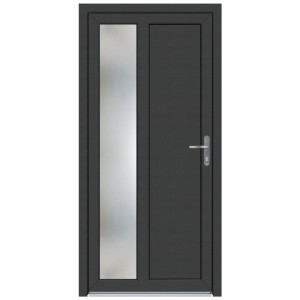 Nebeneingangstür K511 Kunststoff Innen Weiß / Außen Anthrazit 88 x 198 cm DIN R