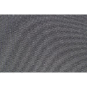 Detailaufnahme des anthrazitfarbenen Stoffes der Fallarmmarkise.