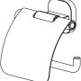 Tiger Toilettenpapierhalter Ramos Chrom mit Deckel, Edelstahl, zur Wandmontage.