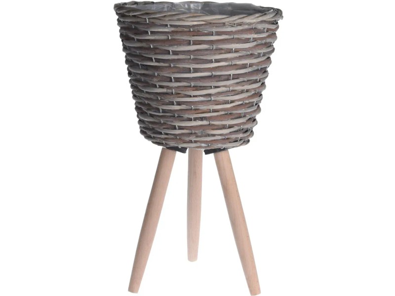 COS Übertopf Aus Ebenholz-Optik – 55 Cm Lang, Kunststoff, Selbstwässernd Für Innen & Außen