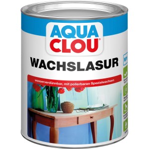 Dose Aqua Clou Wachslasur Transparent 750ml für Holzoberflächen.