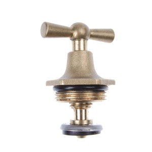 Kirchhoff Knebel-Oberteil aus Messing, 13 mm (1/2), blank, für Armaturen. Ersatzgriff für Bad & Küche.