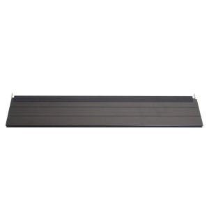 Abschluss-Set für WPC-Sichtschutz Savoie, anthrazit, 90cm. Abschlussprofil und Leisten.