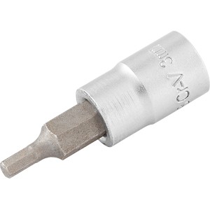 LUX Stecknuss Comfort mit 3 mm Innensechskant Bit für Schraubenschlüssel und Abzieher.