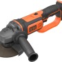 Black+Decker Akku-Winkelschleifer BCG720N, 18V, 125mm, Solo. Schleifmaschine in Orange/Schwarz.