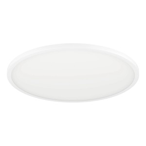 Weiße, runde LED-Deckenleuchte Sarsina-Z von Eglo Connect, Ø 60 cm.