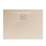 Rechteckige Schulte Duschwanne ExpressPlus, 120x75 cm, Sandfarben mit Ablauf