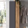 Held Möbel Seitenschrank Ancona, 65 cm, matt Grau-Wotaneiche, für Badmöbel-Sets.