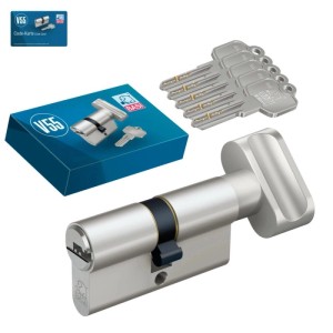 Basi V55 Knaufzylinder K35/30 mm mit 5 Schlüsseln und Codekarte, Eisenwaren & Beschläge
