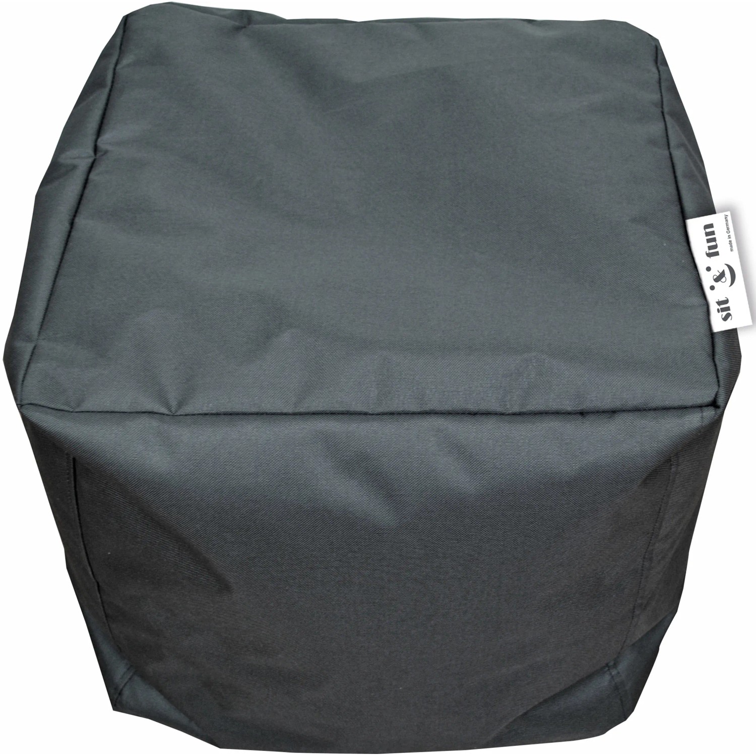 Bean Bag Pouf, quadratisch Sit & Fun Anthrazit kaufen bei OBI