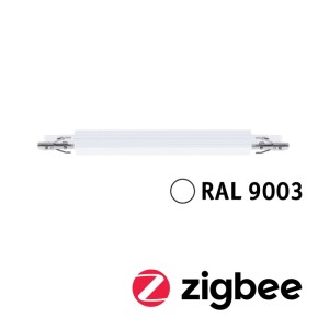 Paulmann URail Schienenadapter Zigbee 3.0, dimmbar, signalweiß (RAL 9003), für LED-Schienensysteme.