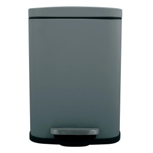 Grauer Spirella Kosmetikeimer Akira, 12 Liter, mit Pedal und Inneneimer.