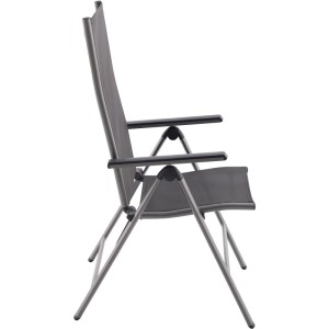 Klappbarer Hochlehner Gartenstuhl Marla im 2er-Set, ideal für Balkon und Terrasse.