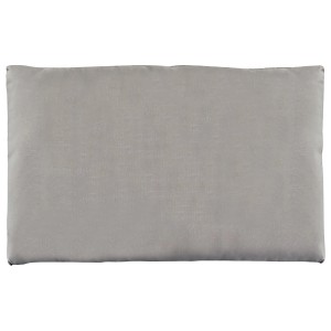 Ecrufarbenes Rückenkissen für Bistro Balkonmöbel, Polyester, 37x125x62 cm.