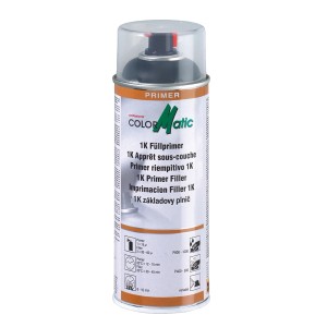 ColorMatic Lackspray HG7 Füllprimer Schwarz, 400ml Dose für Lackreparatur und Karosserie.