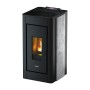 Freepoint Pelletofen Pret mit Natursteinverkleidung, 8,6 kW Leistung und Automatik.