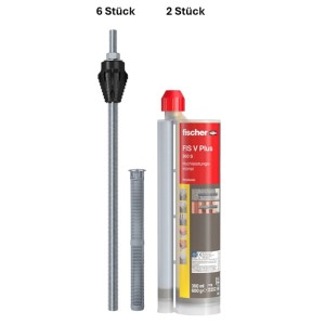 Fischer Thermax 16 Montageset für Wärmedämmfassade bis 200mm, 6 Befestigungspunkte.