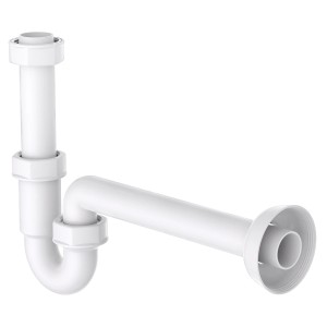 Kirchhoff Röhrensiphon 41,9 mm (1 1/4") x 32 mm Weiß
