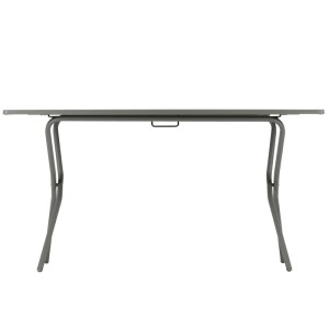 Lafuma Balkontisch Balcony, klappbar, 140x80 cm, Titan, ideal für Terrasse & Garten.