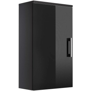 Posseik Bad-Hängeschrank Rima, anthrazit, 40 cm breit, mit Tür und Griff.