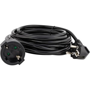 Schutzkontakt-Verlängerungskabel 3 m x 1,5 mm² Schwarz