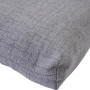 Graues Siena Garden Banksitzkissen Comfort, 110x44x7 cm, Detailaufnahme der Stoffstruktur.