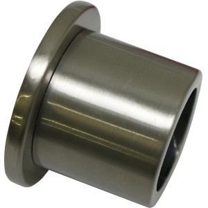 Gardinia Wandlager Chicago, Edelstahloptik, für 20 mm Stangen zur Wandmontage.