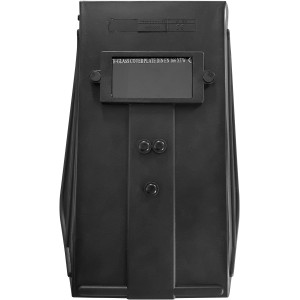 Güde Schweißschutzschild DIN 12, Augenschutz für Schweißarbeiten, aus schwarzem Kunststoff.