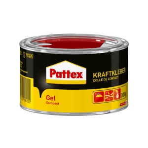 Dose Pattex Kraftkleber Gel Compact, 300g, transparent, für starke Verklebungen.