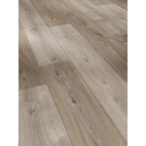 Parador Laminat Trendtime 6, 9mm, wasserfest, Eiche Valere gekälkt grau, Dielenboden.