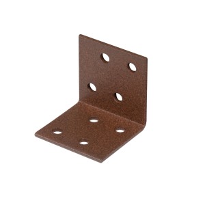 Alberts Duravis Winkelverbinder, rostbraun, 40x40x40 mm, mit Löchern zur einfachen Montage.