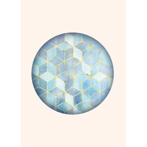 Komar Wandbild Mosaik Azzuro 50 x 70 cm