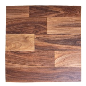 PVC Bodenbelag Act 634D Stabparkettoptik Nussbaum Meterware Breite: 400 cm