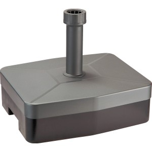 Anthrazitfarbener Schirmständer Lucena (40 kg) für Sonnenschirme bis Ø 300 cm.