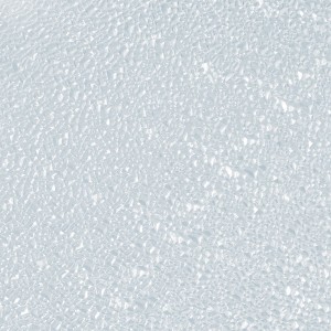 Transparente Türfüllung aus Polystyrol, 5 mm stark, mit Kristallstruktur für Lichtdurchlässigkeit.