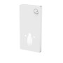 Glasdeals Sanitärmodul für Wand-WC inkl. Betätigungsplatte Weißglas 6220