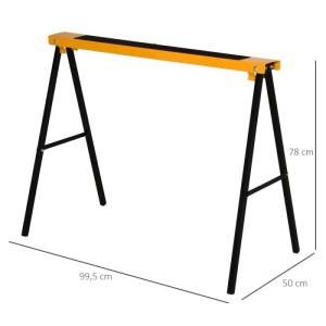 HOMCOM Arbeitsbock Klappbar Rutschfest Stahl 99,5 x 50 x 78 cm