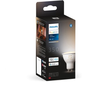Verpackung des Philips Hue LED-Spot GU10 White Ambiance 350lm Einzelpack