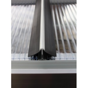 Vitavia Windsicherung für Gewächshaus-Hohlkammerplatten (4 mm), Detailansicht.