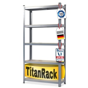 KARAT Schwerlastregal Grizzly Anthrazit-Grau Traglast 875 kg 180 x 120 x 45 cm
