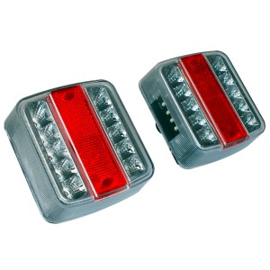 LED Rückleuchten Set für PKW Anhänger, Blinker, Brems- und Schlusslicht, Kennzeichenbeleuchtung.