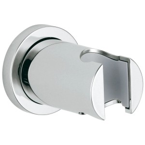 Grohe Rainshower Handbrausehalter mit runder Rosette, verchromt, zur Wandmontage im Badezimmer.