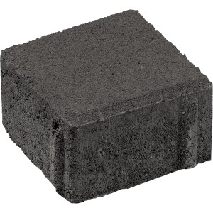 Premac Pflasterstein Klasiko, anthrazit, 10x10x6 cm. Quadratischer Betonpflaster für Außenbereiche.
