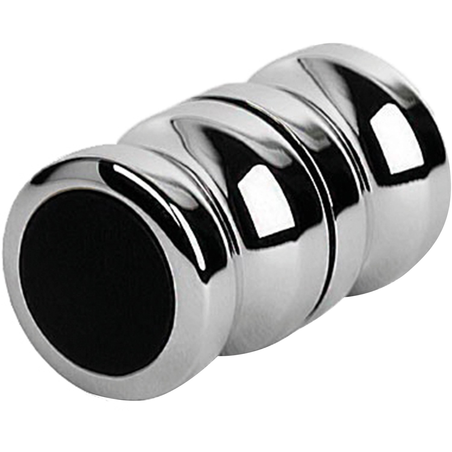 Detailaufnahme des Griffs der Schulte ExpressPlus Drehfalttür aus Alu-Natur.