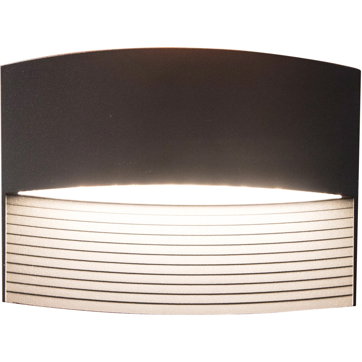 Moderne Lutec LED-Außenwandleuchte Lotus in Anthrazit mit Up & Down Lichteffekt.